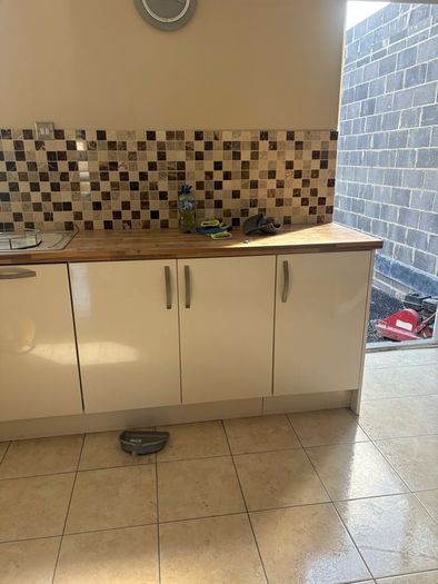 Cream High Gloss Kitchen