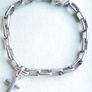 Vintage Armani Sterling Silver 925 hallmarked bracelet with cross charm by designer Emporio Armani length 8,5" - 26g Image 6