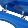 WC Toilet Seats with Lid 2 pcs MDF Blue Water Drop Design Image 4