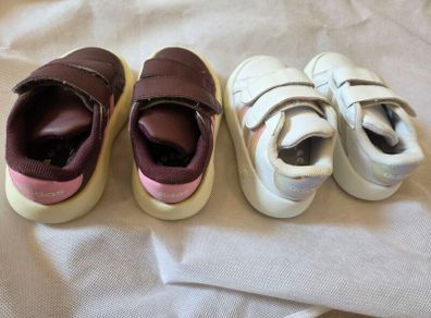 2 pair of Adidas shoes for toddler