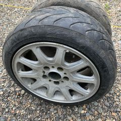 5x120 Alloy Wheels + Semi Slick Tyres