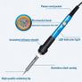 15pcs Kit 220V 60W Soldering Iron Kit 450C Adjustable Temperature Welding Tool Set With Solder Sucker Tin Wire Image 3