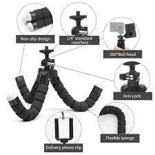 Phone/Camera Octopus Tripod Stand Black