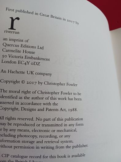 The Book of Forgotten Authors/ Christopher  Fowler/ 2017