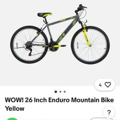 Enduro 17 inch mountain bike 1 year warranty new basically