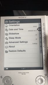 Sony e reader prs