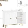 Sideboard, Storage Cabinet, Kitchen Cabinet 3 Doors, Adjustable Shelves Image 2