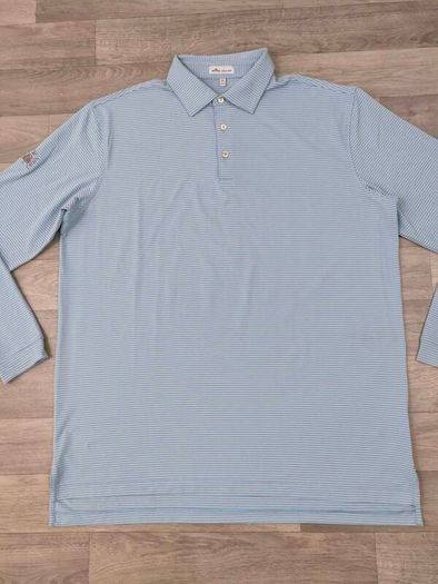 Peter Millar Long Sleeve Golf Polo Shirt Mens XL/XXL