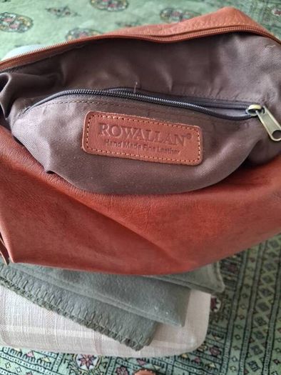 Rowallan Tan Genuine Soft Leather Bag