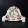 Desk or Mantle Clock Cottage Roses Image 4