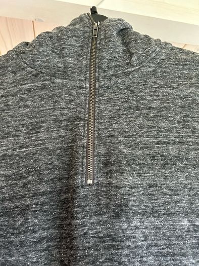 Mens Half Zip Grey Hoodie