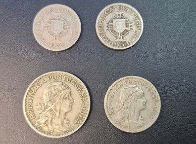 Portuguese and Mozambique coins