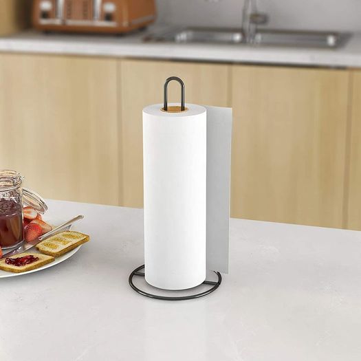 Kitchen Roll Holder,Freestanding Paper Towel Holder Countertop,kitchen towel holders free standing,Paper Towel Holder Stand Vertical Paper Hand Dispenser for toilet,Bathroom,roll holder