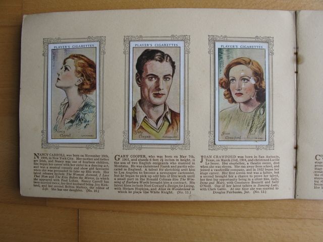 John Player & Sons - An Album Of Film Stars