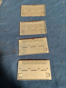 80 blank Addressograph name plates
