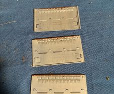 80 blank Addressograph name plates