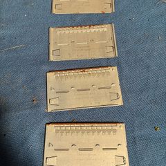 80 blank Addressograph name plates