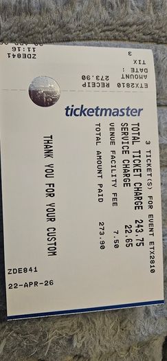 3 x The Strokes tickets - 3Arena Dublin