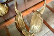 Vintage Solid Brass Walnut Nutcracker Mid Century Brass Kitchen Decor