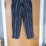 Dunnes Navy Large Stripe Trousers.  Size 14.  (New). Image 3