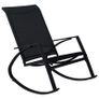 Garden Rocking Chairs 2 pcs Textilene Black Image 3