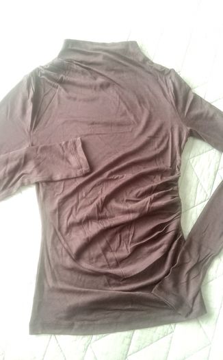 Draped silk blend top size XS