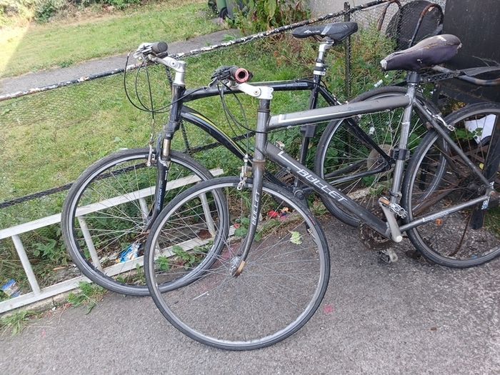 two mountain bikes