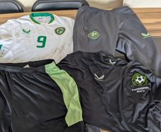 Ireland team issued soccer gear