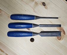 3 Marples bevel edge chisels