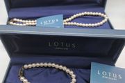 Vintage sterling silver lotus set