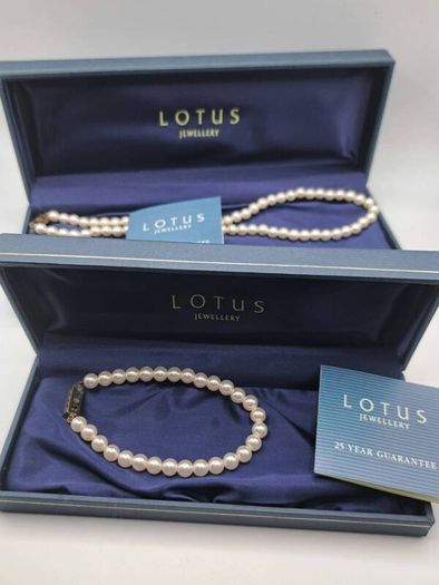Vintage sterling silver lotus set