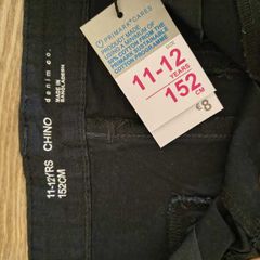 Chino short/trousers (navy) Size 11-12