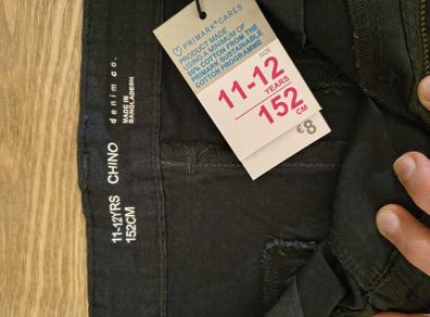 Chino short/trousers (navy) Size 11-12