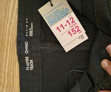 Cotton chino trousers (navy) Size 11-12