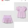 Zara Baby Fuchsia floral matching top and skirt Sz 18-24mths EUC Image 5