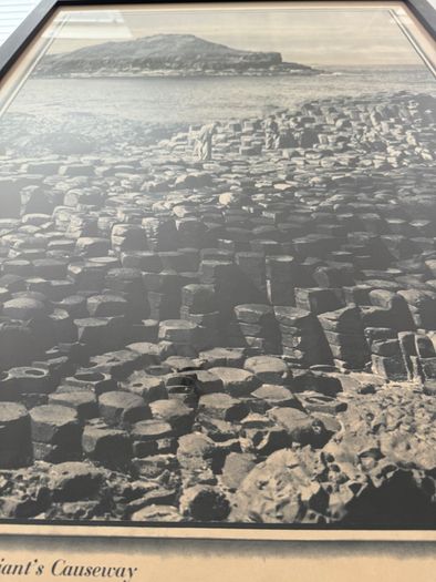 Rare Original c.1950 Giants Causeway Northern Ireland Tourism Poster  40 inches x 25 inches