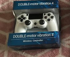 White PS4-Compatible Wireless Controller (Third-Party)