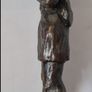 Benedict Joseph Labre Sculpture - Patinated Bronze (Signed) Image 4