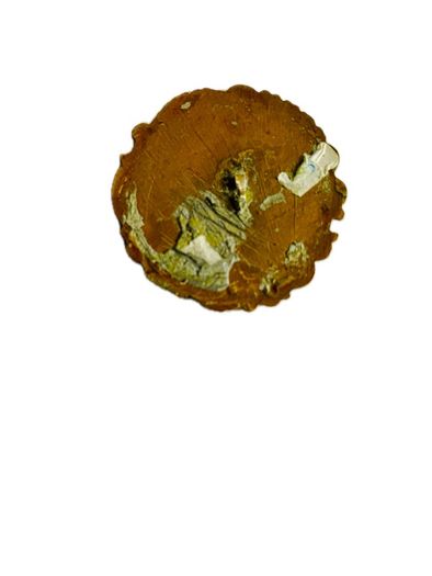 18thC French Champleve Button-Top