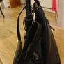 Black Faux-Leather Bessie Handbag Image 9