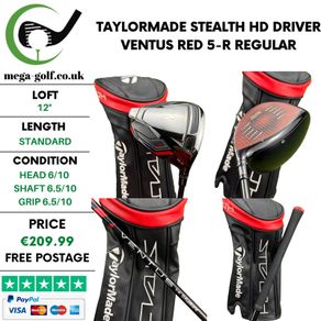 Taylormade Stealth HD Driver / 12 Degree / Ventus Red 5-R Regular
