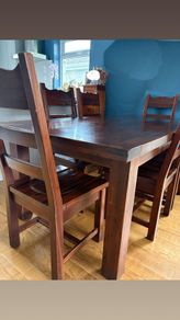 Dining Table & 6 Chairs, solid wood