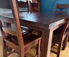 Dining Table & 6 Chairs, solid wood