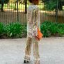 Gorgeous Zara Bloggers Viral Insta Famous Boho Ethnic Print Linen Blend Suit, Blazer and Trousers Image 8