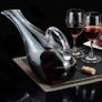 RCR Crystal Carafe  + Wine Decanter  /  Tilted Glass Pitcher Image 10