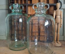Pair of Imperial Gallon Demijohns