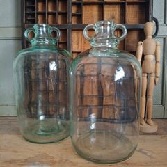 Pair of Imperial Gallon Demijohns