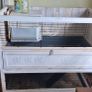 Rabit/Guinea pig indoor cage (used) with 10kg bag of  hay Image 2