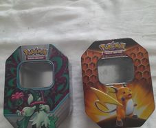 Empty pokemon tins