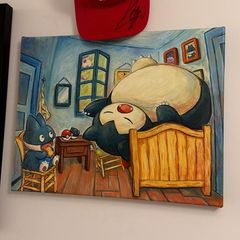 Pokemon Canvas snorlax numbered and coa